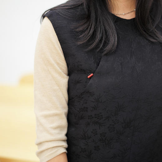 【山林曦照】衣糊【松云】真丝提花右衽小坎 预定 12月中旬发货 商品图1