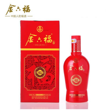 【12年老酒金六福】 红福 浓香型 白酒 52度 五粮液出品 商品图0