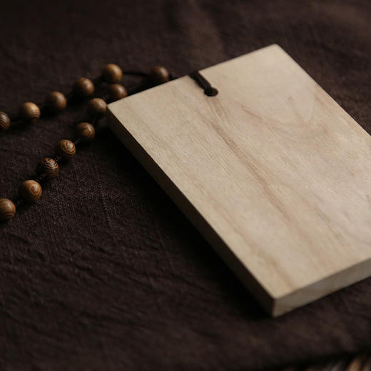 【拾文化】米马杂货 香樟无事牌 怕事的人还是居多数吧，樟木手制平安牌 商品图3