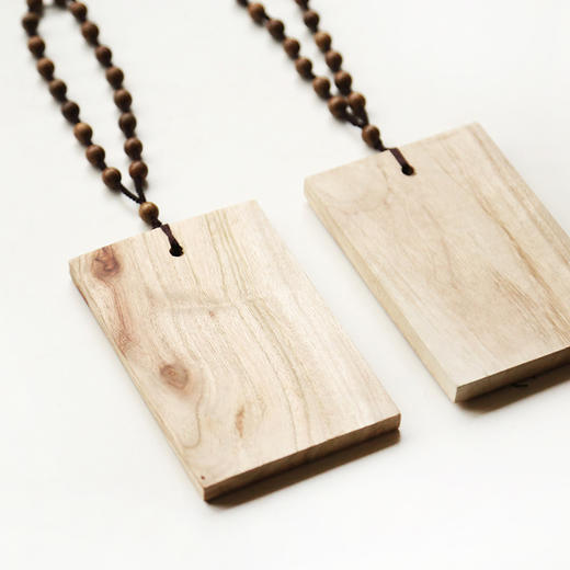 【拾文化】米马杂货 香樟无事牌 怕事的人还是居多数吧，樟木手制平安牌 商品图2