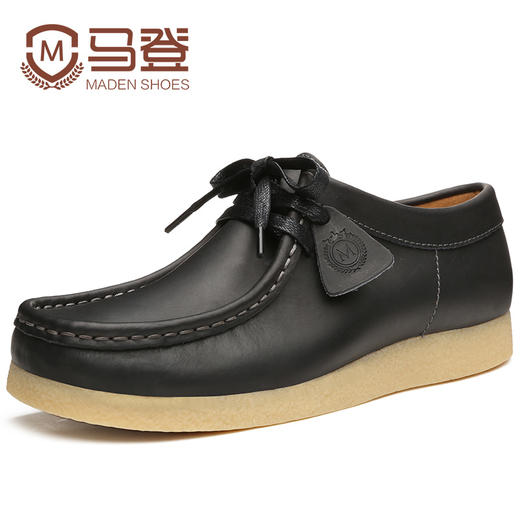 马登男鞋冬季潮鞋男士休闲皮鞋男英伦袋鼠鞋板鞋真皮鞋子男休闲鞋1507053 商品图6