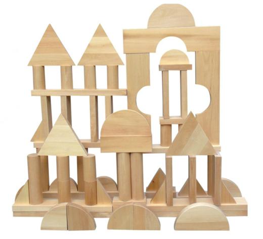 幼儿园大型实木积木 420件原木积木益智玩具 大块实木积木 商品图4