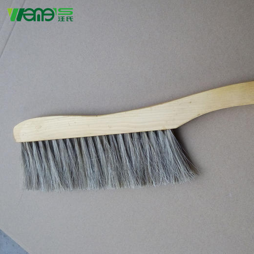 【正品保证】汪氏养蜂工具木把三排马毛蜂刷正宗大弯把手优质蜂刷外贸出口品质 商品图3