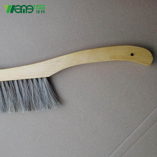 【正品保证】汪氏养蜂工具木把三排马毛蜂刷正宗大弯把手优质蜂刷外贸出口品质 商品图5