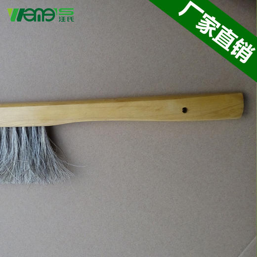 【正品保证】汪氏蜂具木把三排马毛蜂刷正宗优质耐用蜂刷外贸出口品质养蜂必备 商品图3