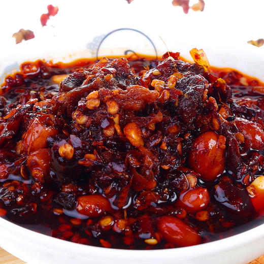 重庆居味鲜散装食品  爆椒牛肉中度辣  花生牛肉酱特产拌面酱 700g（一斤四两） 商品图1