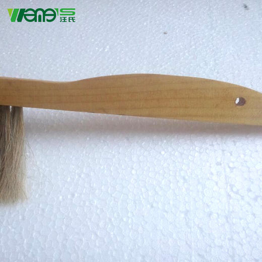 【正品保证】四川汪氏养蜂蜂具厂外贸出口马毛蜂刷木把柄弯头蜂扫厂家批发 商品图3