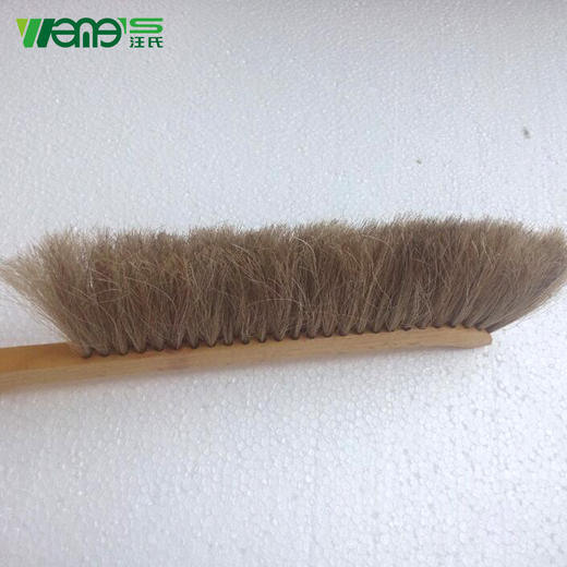 【正品保证】四川汪氏养蜂蜂具厂外贸出口马毛蜂刷木把柄弯头蜂扫厂家批发 商品图5