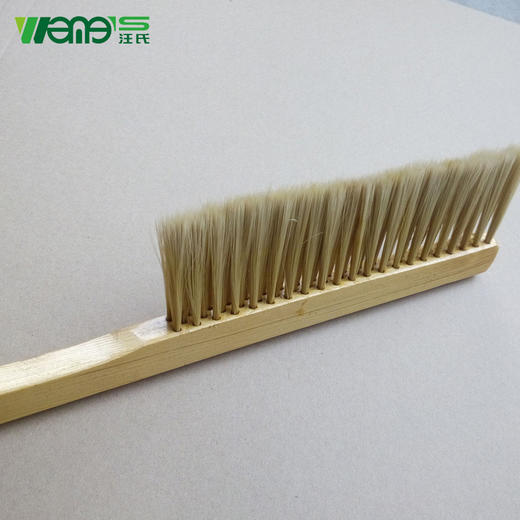 【正品保证】汪氏养蜂实用蜂具木把塑料毛三排蜂刷优质耐用蜂扫外贸出口品质 商品图5