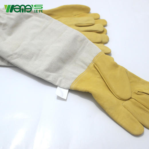 【正品保证】汪氏蜂药蜂具羊皮手套养蜂专用手套蜂具防蜂手套出口品质 商品图4