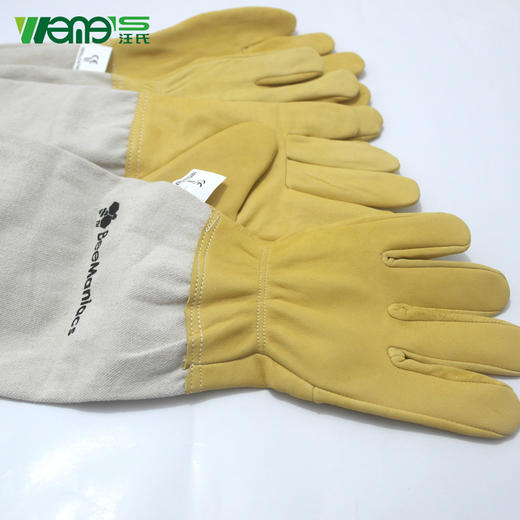 【正品保证】汪氏蜂药蜂具羊皮手套养蜂专用手套蜂具防蜂手套出口品质 商品图3