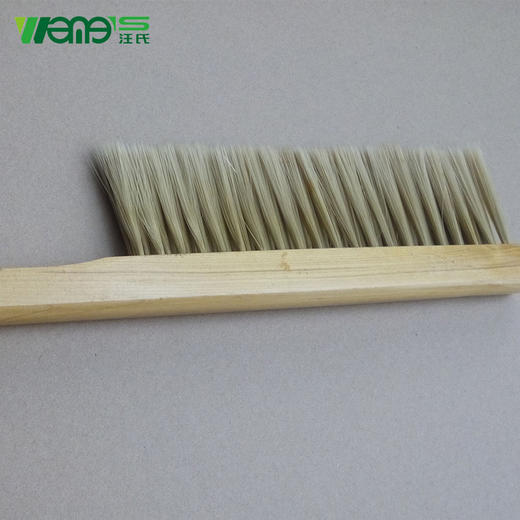 【正品保证】汪氏养蜂实用蜂具木把塑料毛三排蜂刷优质耐用蜂扫外贸出口品质 商品图2