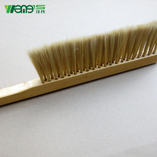 【正品保证】汪氏养蜂实用蜂具木把塑料毛三排蜂刷优质耐用蜂扫外贸出口品质 商品图3