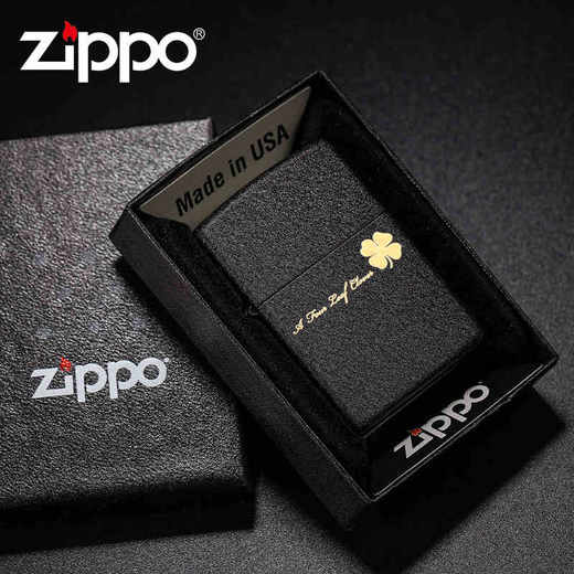 【优美】zippo打火机正版 二战黑裂漆236 纯铜防风男士礼物 商品图1