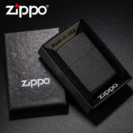 【优美】zippo打火机正版 二战黑裂漆236 纯铜防风男士礼物 商品图4