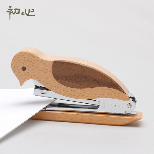 初心创意木质啄木鸟订书机 商品图0