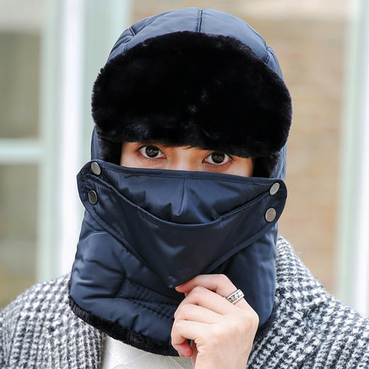 【优美】男女冬天户外骑车防寒中老年棉帽子雷锋帽 商品图2