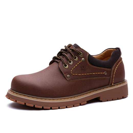 MR.A工装鞋男低帮鞋子男大头鞋男鞋英伦风男款皮鞋系带商务休闲鞋 商品图5