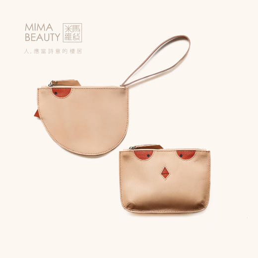 米马成衣  守财如命大吉（鸡） 植鞣皮手拿包 商品图4